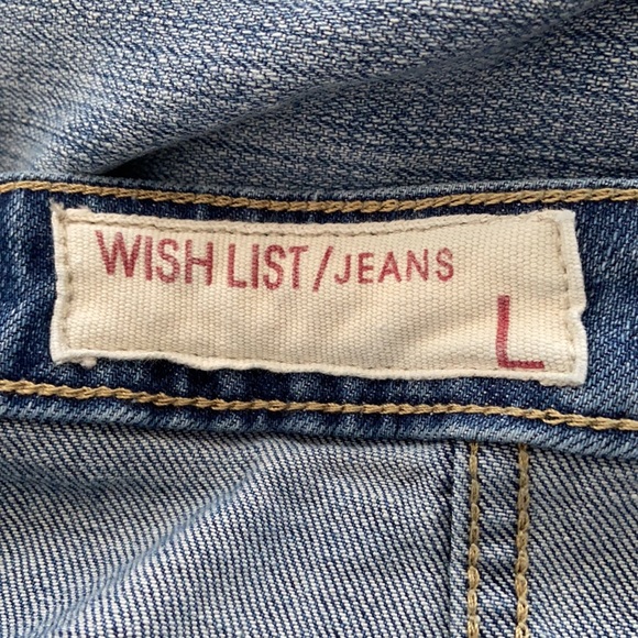 Wishlist Denim Side Button Mini Skirt Size Large - Picture 5 of 7